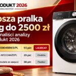 Najlepsza pralka 8–9 kg do 2500 zł według analizy Super Produkt 2026 – Hisense WF3S8045BW3/PL